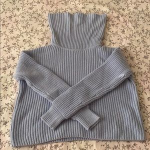 Knit crop turtle neck